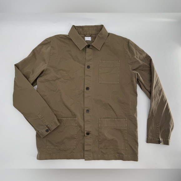 Asket The Overshirt Khaki Green Men’s Shirt Jacket Shacket XL - Picture 1 of 8